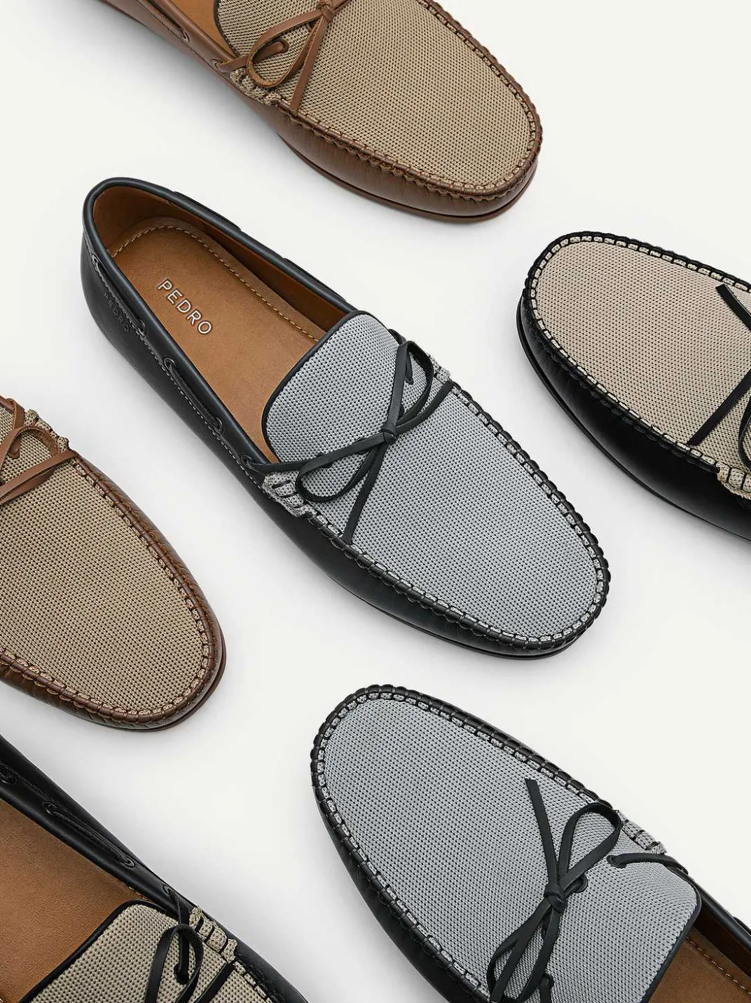 Leather Bow Driving Shoes<PEDRO Sale