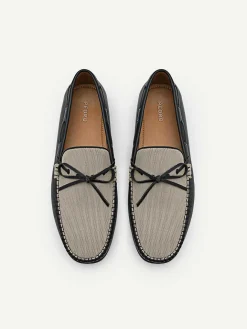 Leather Bow Driving Shoes<PEDRO Sale