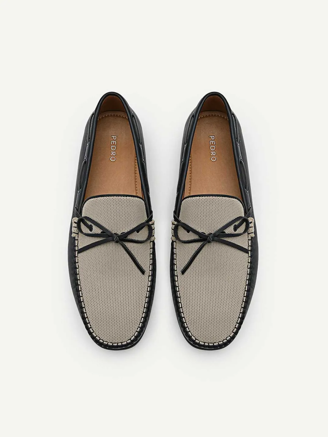 Leather Bow Driving Shoes<PEDRO Sale