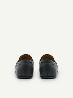 Leather Bow Driving Shoes<PEDRO Online
