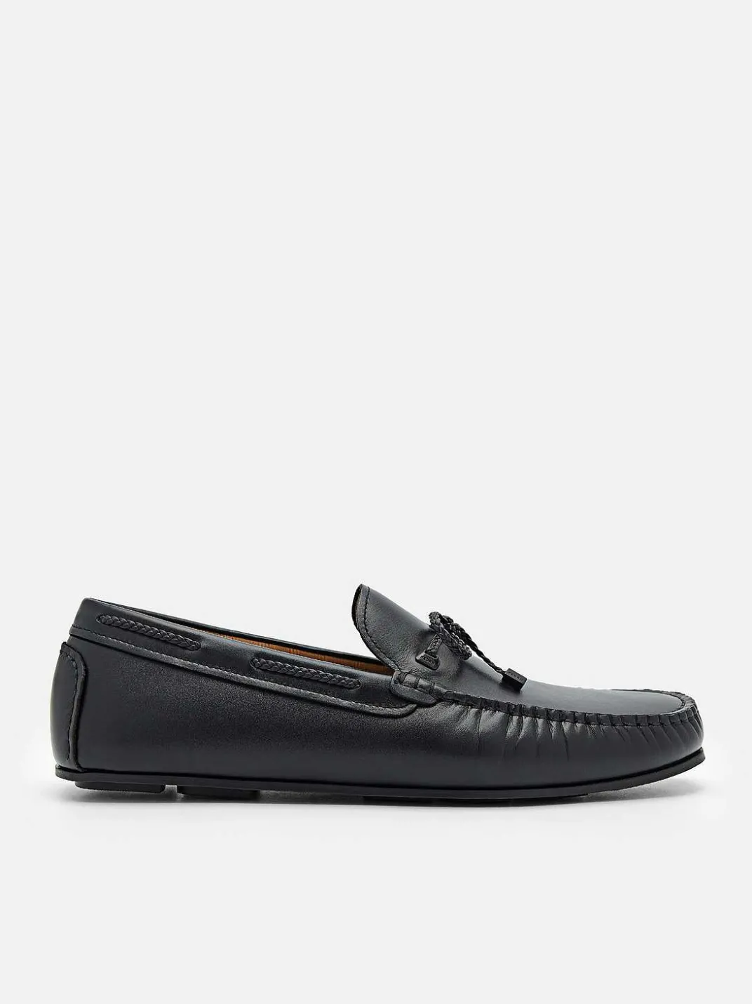 Leather Bow Driving Shoes<PEDRO
