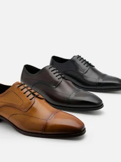 Leather Brogue Derby Shoes<PEDRO
