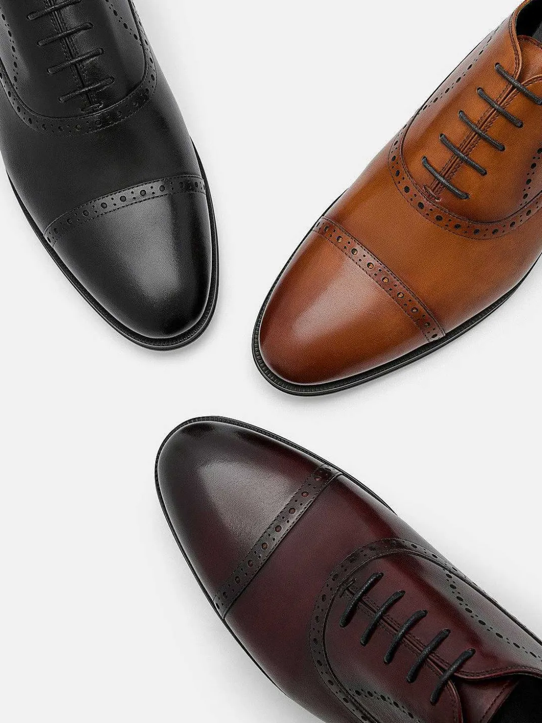 Leather Brogue Oxford Shoes<PEDRO Sale