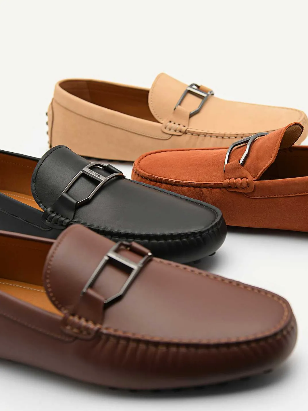 Leather Buckle Driving Shoes<PEDRO Online