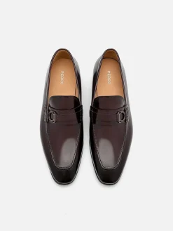 Leather Buckle Loafers<PEDRO