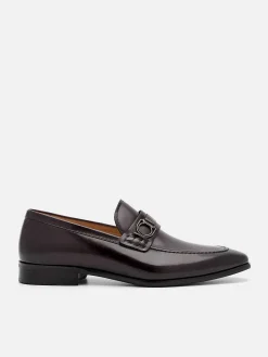 Leather Buckle Loafers<PEDRO