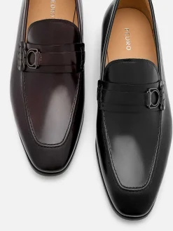 Leather Buckle Loafers<PEDRO
