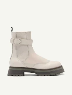 Leather Buckled Chelsea Boots<PEDRO