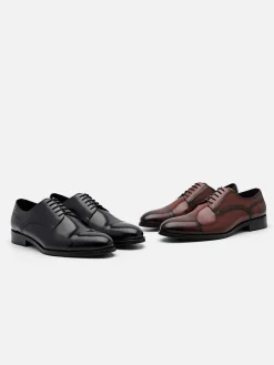 Leather Cap Toe Derby Shoes<PEDRO Online