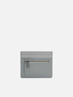 Leather Card Holder With Zipper<PEDRO New