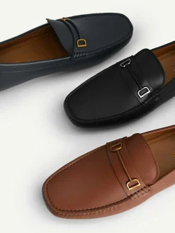 Leather Driving Shoes With Metal Bit<PEDRO Hot