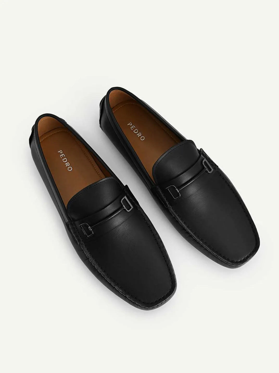 Leather Driving Shoes With Metal Bit<PEDRO Hot