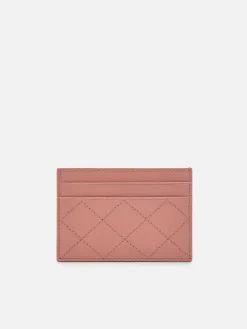 Leather Embroidered Cardholder<PEDRO