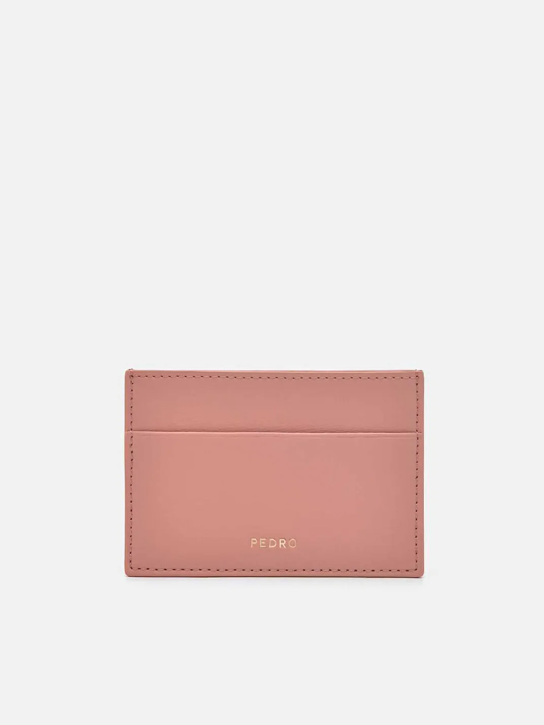 Leather Embroidered Cardholder<PEDRO