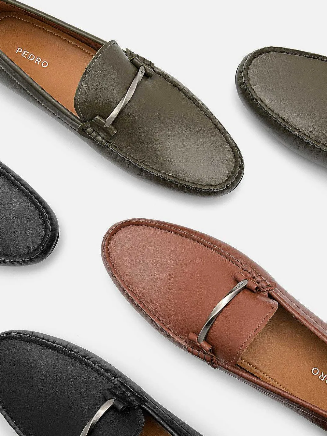 Leather Horsebit Driving Shoes<PEDRO Hot