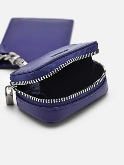 Leather Lanyard With Card Holder<PEDRO