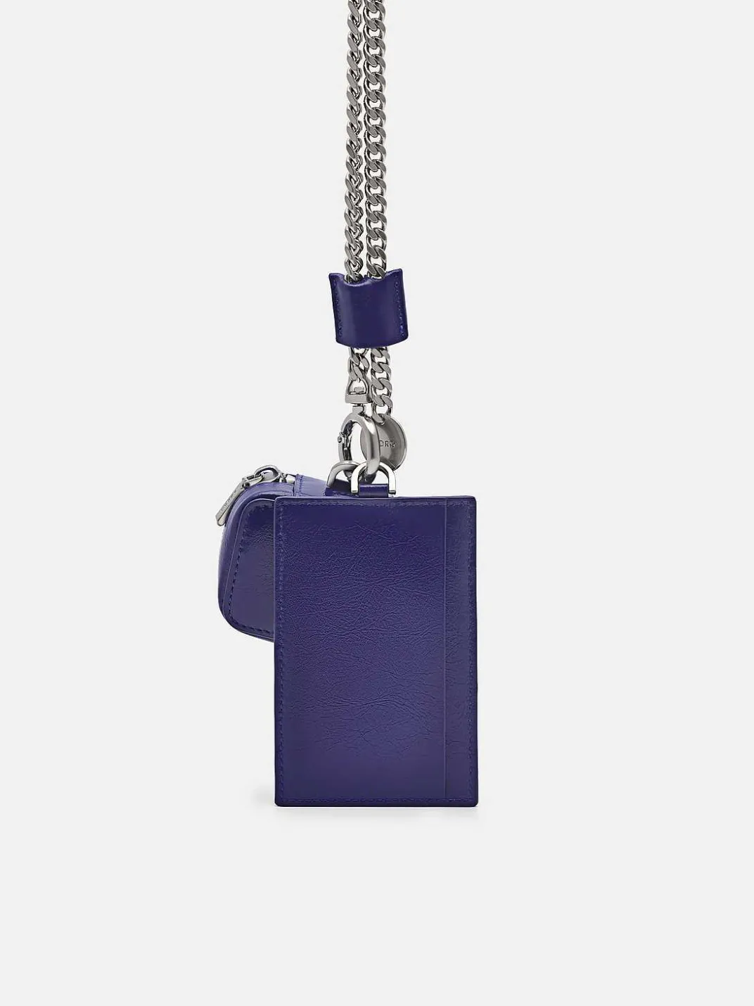 Leather Lanyard With Card Holder<PEDRO