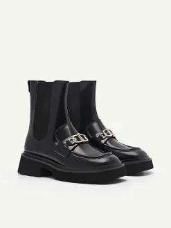 Leather Platform Chelsea Boots<PEDRO New