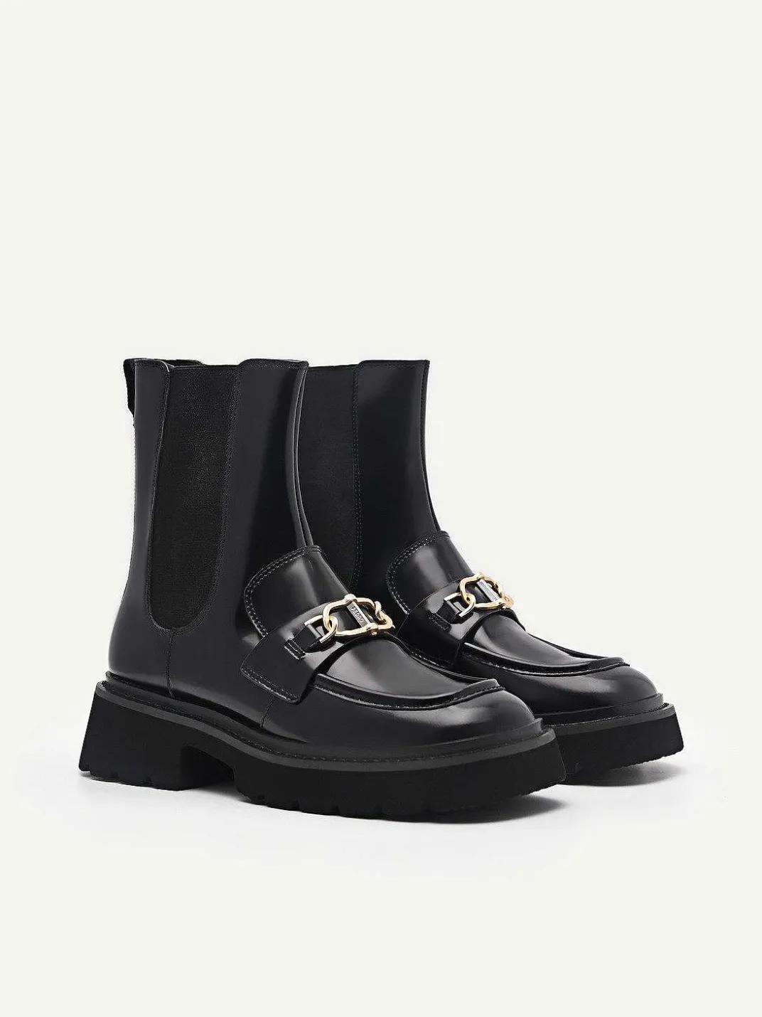 Leather Platform Chelsea Boots<PEDRO New