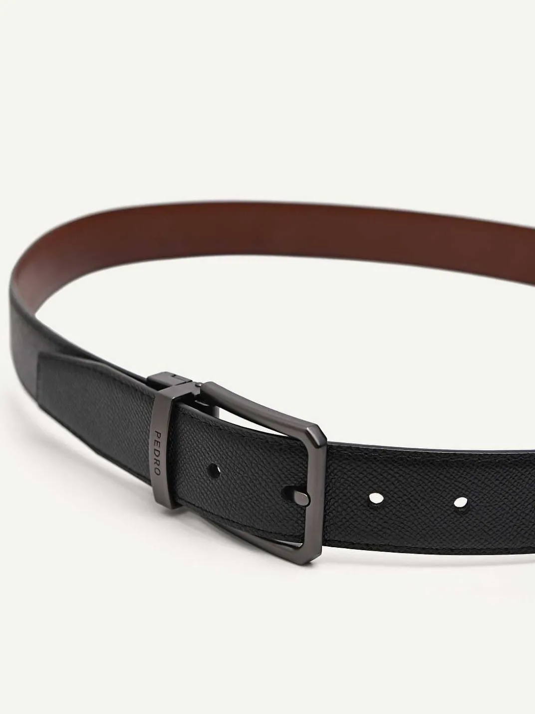 Leather Reversible Pin Belt<PEDRO Clearance