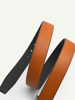 Leather Reversible Pin Belt<PEDRO New