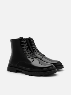 Leather Side-Zip Boots<PEDRO