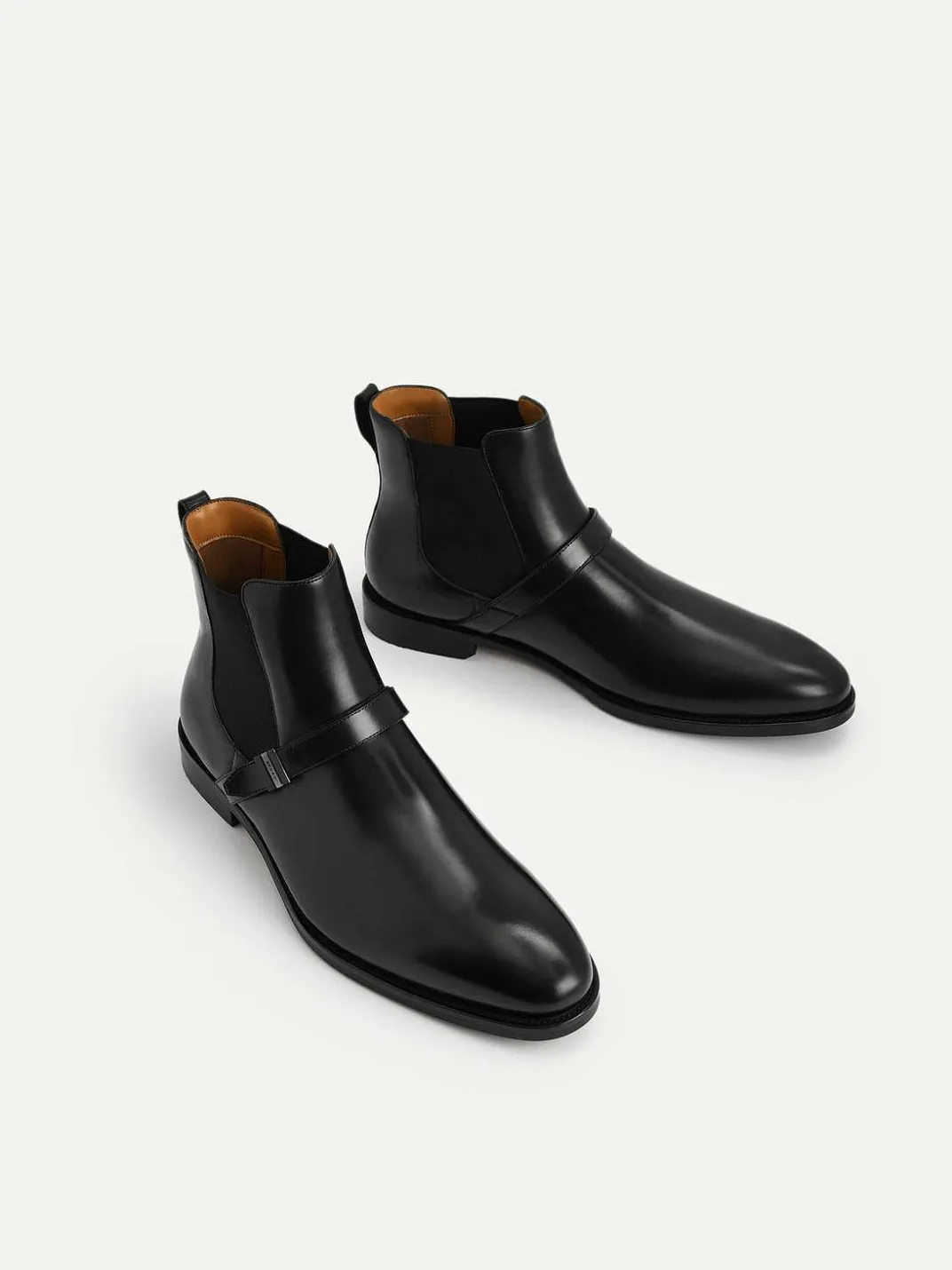 Leather Strapped Boots<PEDRO New