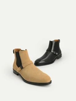 Leather Strapped Boots<PEDRO New