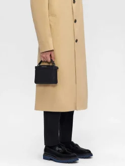 Leather Structured Sling Bag<PEDRO
