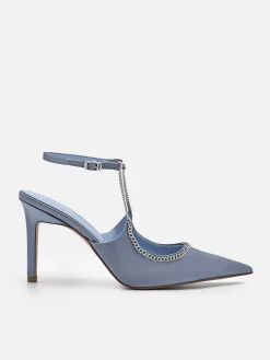 Lia Satin Heel Pumps<PEDRO Hot