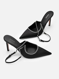 Lia Satin Heel Pumps<PEDRO Best