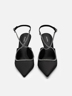 Lia Satin Heel Pumps<PEDRO Best