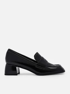 Maggie Leather Heel Loafers<PEDRO Sale