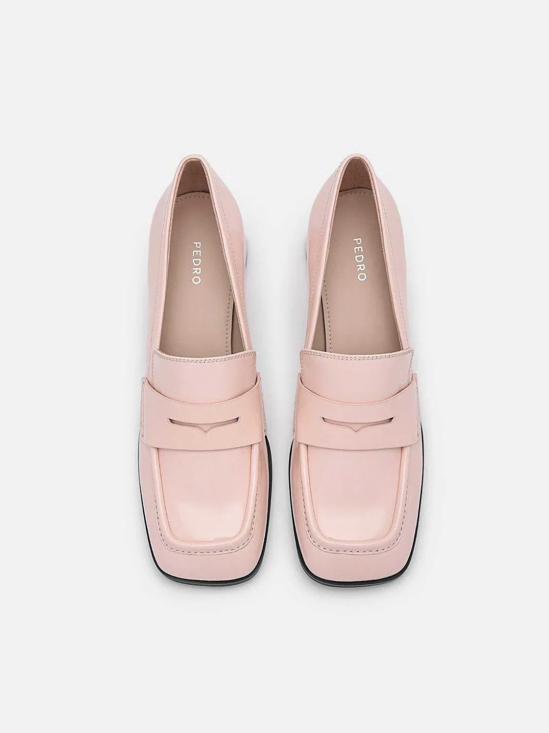 Maggie Leather Heel Loafers<PEDRO Best