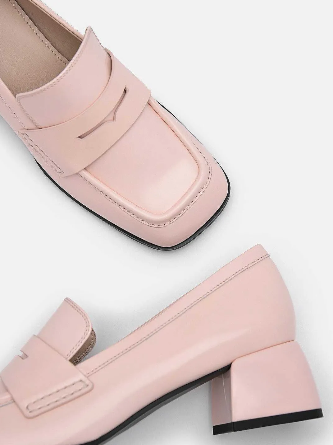 Maggie Leather Heel Loafers<PEDRO Best