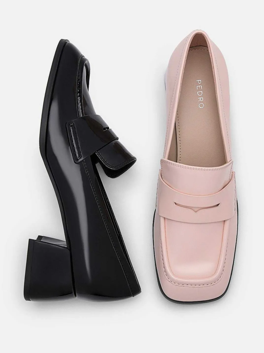 Maggie Leather Heel Loafers<PEDRO Best