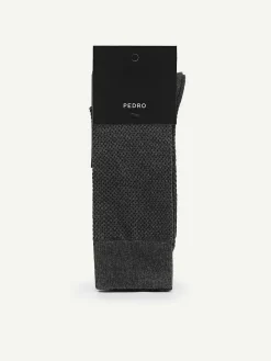 Men'S Textured Cotton Socks<PEDRO Sale