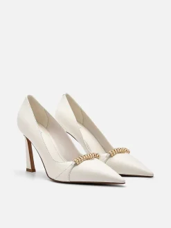Mia Leather Heel Pumps<PEDRO New