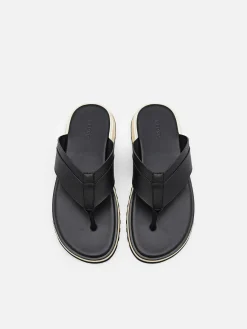 Microfiber Thong Sandals<PEDRO