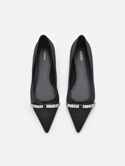 Mindy Satin Ballet Flats<PEDRO Hot