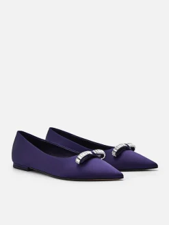 Mindy Satin Ballet Flats<PEDRO Best