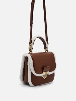 Mini Quilted Faux Fur Shoulder Bag<PEDRO Hot