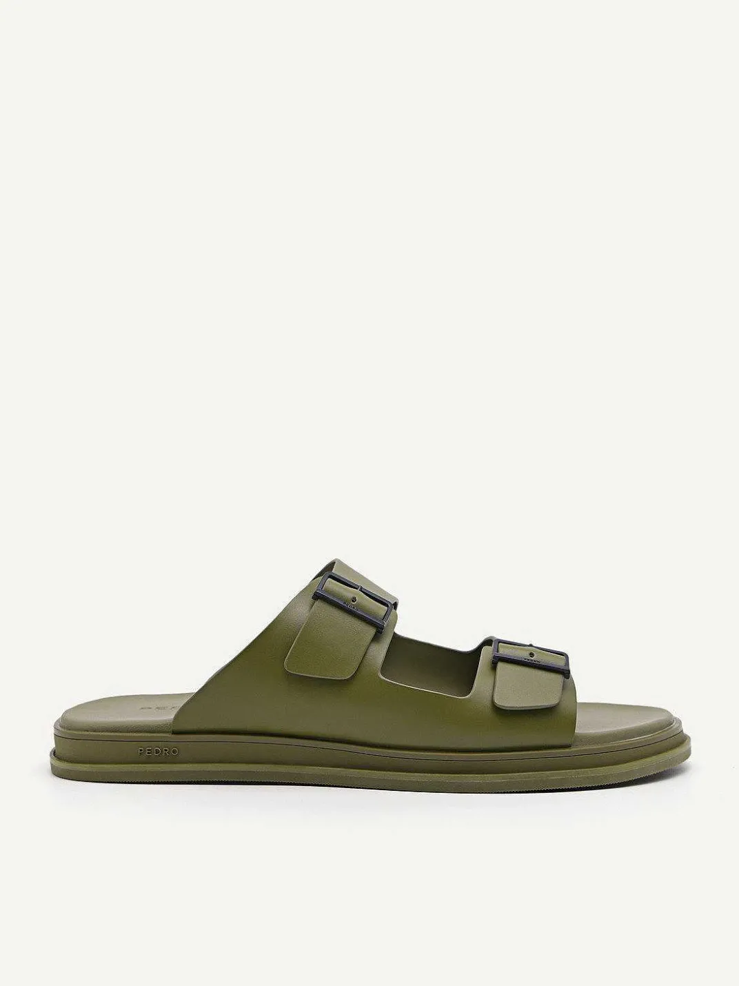 Monochrome Double Strap Slide Sandals<PEDRO Outlet