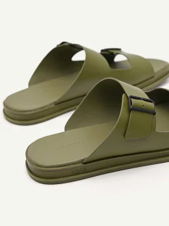 Monochrome Double Strap Slide Sandals<PEDRO Outlet
