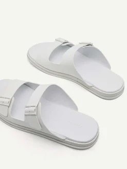 Monochrome Double Strap Slide Sandals<PEDRO New