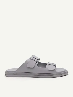 Monochrome Double Strap Slide Sandals<PEDRO New