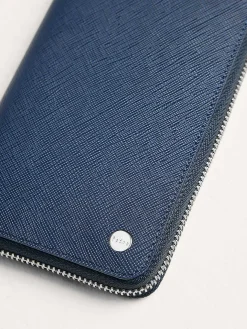 Oliver Embossed Leather Zip-Around Wallet<PEDRO Sale