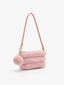 Padded Pouch With Fur Charm<PEDRO Best
