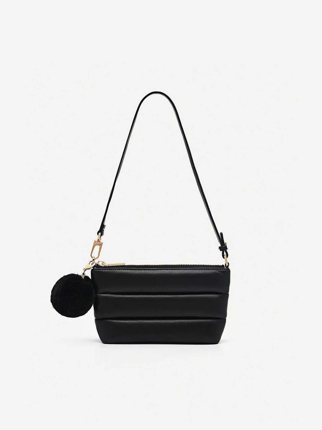 Padded Pouch With Fur Charm<PEDRO Sale
