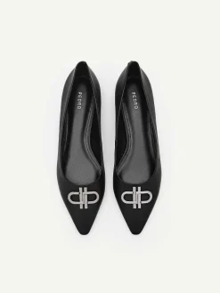 Icon Leather Ballet Flats<PEDRO